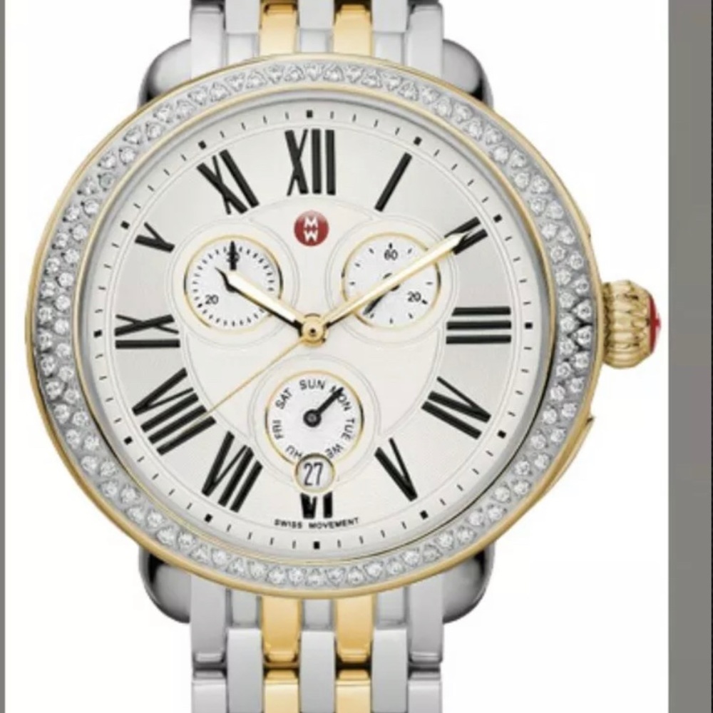 Michelle diamond deca watch with box & papers